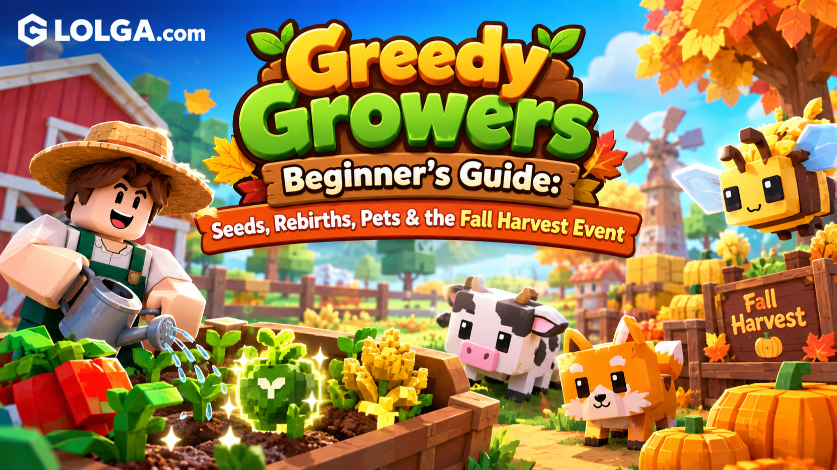 Greedy Growers Beginner's Guide: Seeds, Rebirths, Pets & the Fall Harvest Event